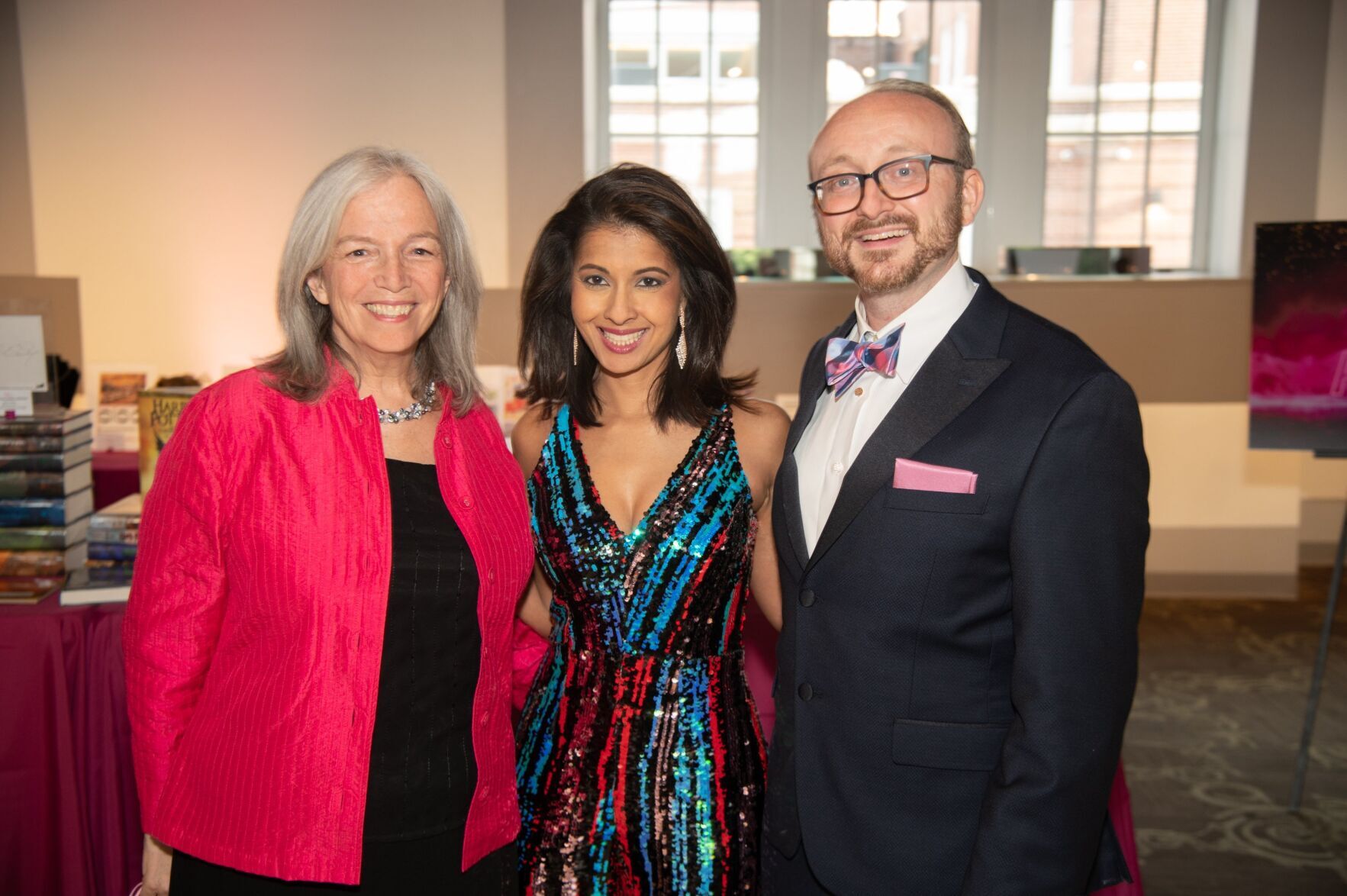 Julia Flood, Jasmine Huda and Joe Gfaller